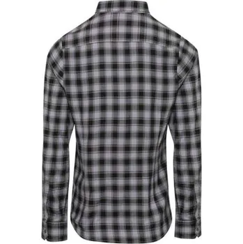 Premier 'mulligan' Check - Women's Long Sleeve Cotton Shirt, šedá (Charcoal)