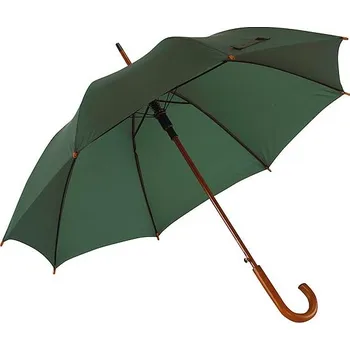 Deštník Automatický dřevěný holový deštník BOOGIE, zelená
