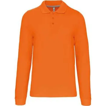 Pánské tričko Kariban Men's Long-sleeved Polo Shirt, oranžová (Tennessee Orange)
