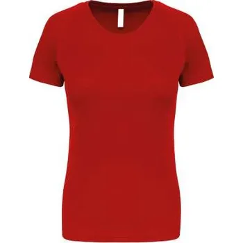 Proact Ladies' Short-sleeved Sports T-shirt, červená (Cherry Red)