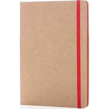 Zápisník EKO kraftový poznámkový blok A5, červená