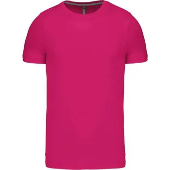 Kariban Short-sleeved Crew Neck T-shirt, růžová (Heliconia)