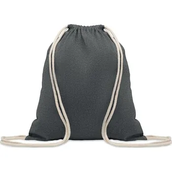 Městský batoh Recykl. bavlněná taška 140 g - MUJIKA, černá