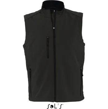 Pánská softshellová bunda Sol's Rallye Men - Sleeveless Softshell Jacket, černá (Black)