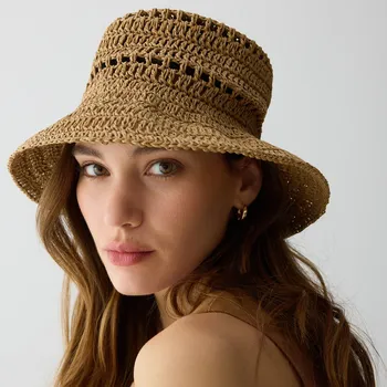 Čepice Reserved - Slaměný klobouk bucket - pšeničná - 759CO-12X - 759CO-12X-S