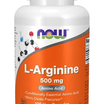 Přírodní produkt NOW Foods L-Arginin 500mg, kapsle