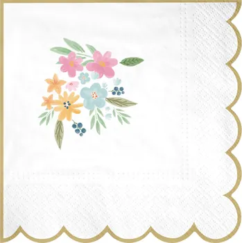 Papírový ubrousek Ubrousky s motivem lučních květin – 10 ks