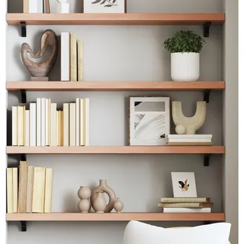 police vidaXL Nástěnná police 80x20x4 cm ošetřený masivní dub [363780] Barva: světle hnědá