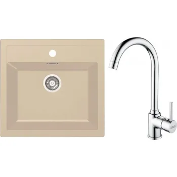 Tectonitový dřez FRANKE Set T102BE SID 610 béžová + FP 9000.031