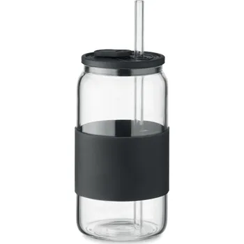 Sklenice Borosilikátová sklenice 550ml s - BOROSIP, černá