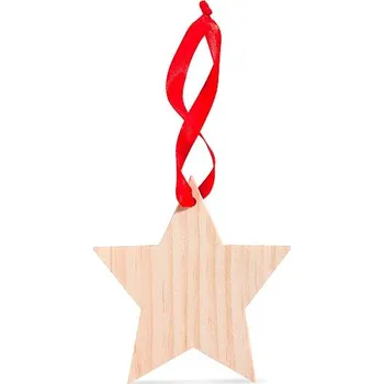 Vánoční ozdoba Ozdoba ve tvaru hvězdy - WOOSTAR, dřevo
