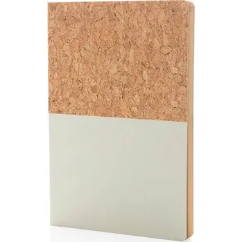 Blok Korkový a kraftový poznámkový blok A5, off white, bílá