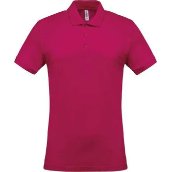 Pánské tričko Kariban Men's Short-sleeved PiquÉ Polo Shirt, růžová (Heliconia)