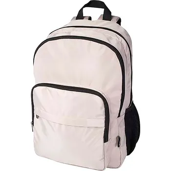 Městský batoh GRS recyklovaný batoh na notebook velikosti 15″ (38 cm), 20 l Trend Plus, béžová