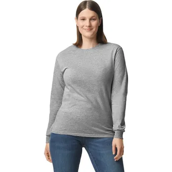 Oblečení a móda Gildan Gildan® Heavy Cotton™ Adult Long Sleeve T-shirt, šedá (Sport Grey)