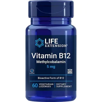 Fitness strava Life Extension Vitamin B12 methylkobalamin 5 mg 60 kapslí