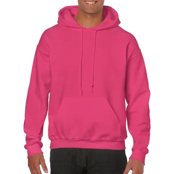 Pánská mikina Gildan Heavy Blend™ Adult Hooded Sweatshirt mikina, růžová (Heliconia)