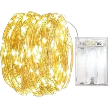 Vánoční dekorace senzanakupy vánoční mikro řetěz 5 m bílá