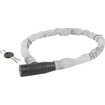 Zámek na kolo Zámek M-Wave 15x800mm pletený černý s reflexním potahem