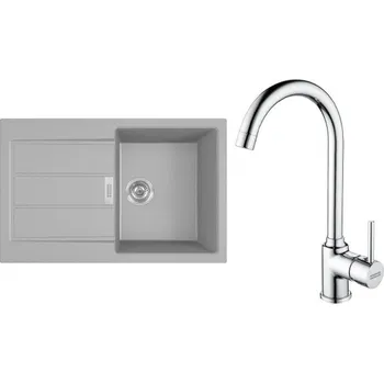 Tectonitový dřez FRANKE Set T104Š S2D 611-78 šedá + FP 9000.031