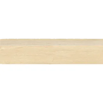 Dlažba Rako Plank DCPVD894 schodovka reliéfní 30x120 mid béžová rekt.