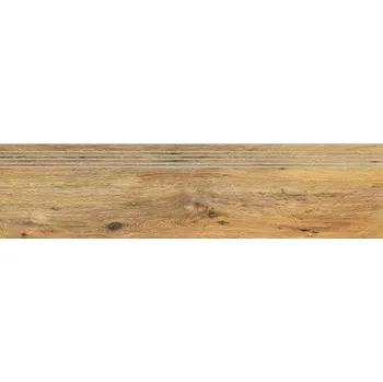 Stavební materiál Rako Pino DCPVD897 schodovka reliéfní 30x120 nut béžovohnědá rekt.