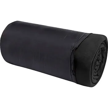 Pikniková deka Fleecová deka velikosti 220 × 250 cm Huggy, černá