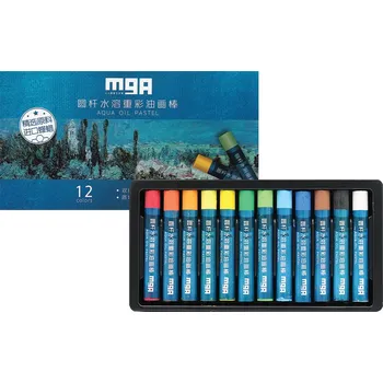Pastel olejový M&G Aqua Oil Pastel - sada 12 ks