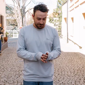 Dámská mikina Mikina Vagus Piste - Světle šedá Velikost: XL