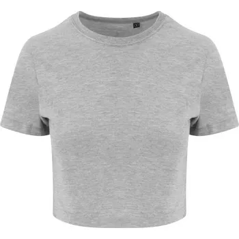 Dámské tričko Just Ts Women's Tri-blend Cropped T, šedá (Sport Grey)
