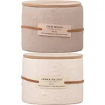 Sviečka v keramike vonná s dreveným viečkom mix farieb 110x80mm 230 gram