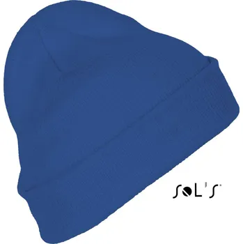 Čepice Sol's Pittsburgh - Solid-colour Beanie With Cuffed Design, modrá (Royal)