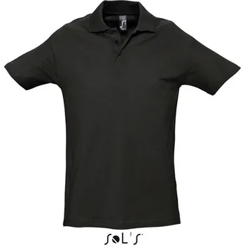 Pánská košile Sol's Spring Ii - Men’s Pique Polo Shirt, černá (Black)