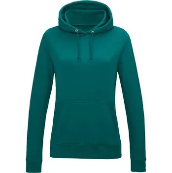 Pánská mikina Just Hoods Women's College Hoodie, zelená (Jade Dome)
