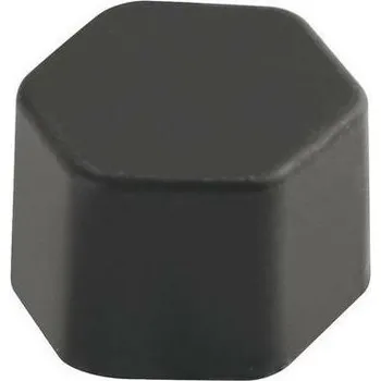 Kryty šroubů ozdobné silikonové černé NUT CAPS 19mm