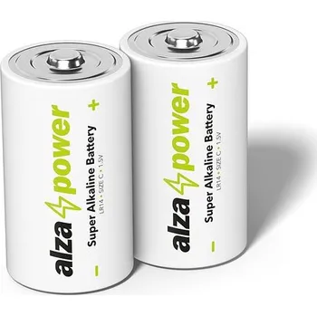 Článková baterie AlzaPower Super Alkaline LR14 (C) 2ks