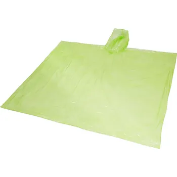 Pláštěnka GRS recyklované jednorázové pončo do deště Mayan s úložným vakem , citrónová - limetková