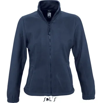 Sol's North Women - Zipped Fleece Jacket, modrá (Blue Dusk)