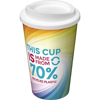 Hrnek Brite-Americano® Eco s tepelnou izolací a objemem 350 ml, bílá