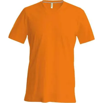 Pánské tričko Kariban Men's Short-sleeved V-neck T-shirt, oranžová (Tennessee Orange)