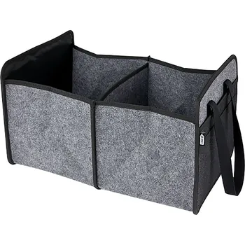 Organizér do auta Felta GRS recyklovaný plstěný skládací organizér do auta, šedá