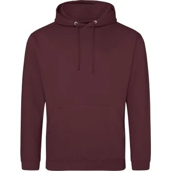 Pánská mikina Just Hoods College Hoodie, červená (Maroon)