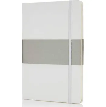 Zápisník Poznámkový blok A5 s&nbsp;pevnými deskami, bílá, bílá