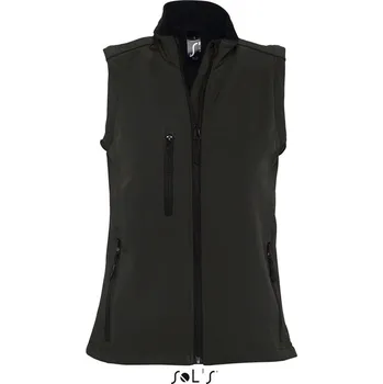 Pánská softshellová bunda Sol's Rallye Women - Sleeveless Softshell Jacket, černá (Black)