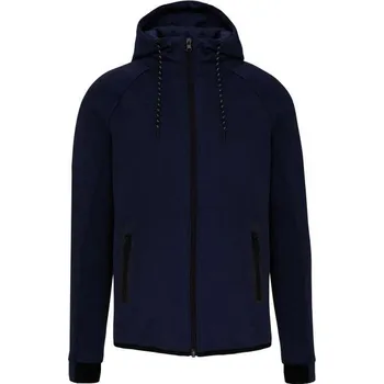 Pánská mikina Proact Men's Hooded Sweatshirt mikina, modrá (Heather Sport Dark Navy)
