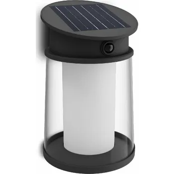 Venkovní osvětlení Philips Juda UltraEfficient solární LED svítidlo se senzorem černá, 3,2 W, 500 lm, 2700 K