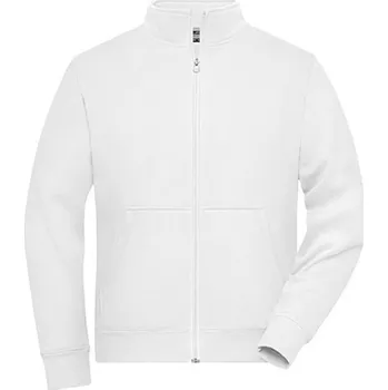 Pánská mikina James&Nicholson Pánská mikina JN1810 White 5XL