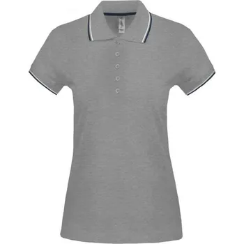 Kariban Ladies' Short-sleeved Polo Shirt, šedá (Ice Grey)