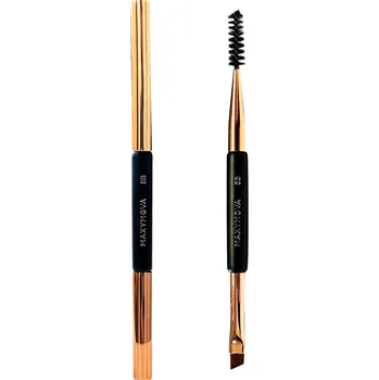 Kosmetický štětec Maxymova BB Brow Brush 2 v 1 oboustranný štětec