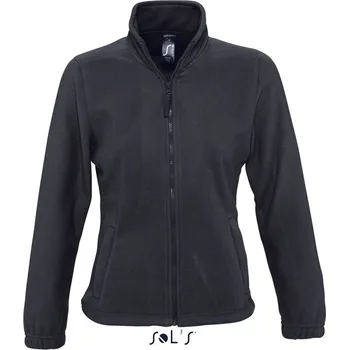 Sol's North Women - Zipped Fleece Jacket, šedá (Charcoal)